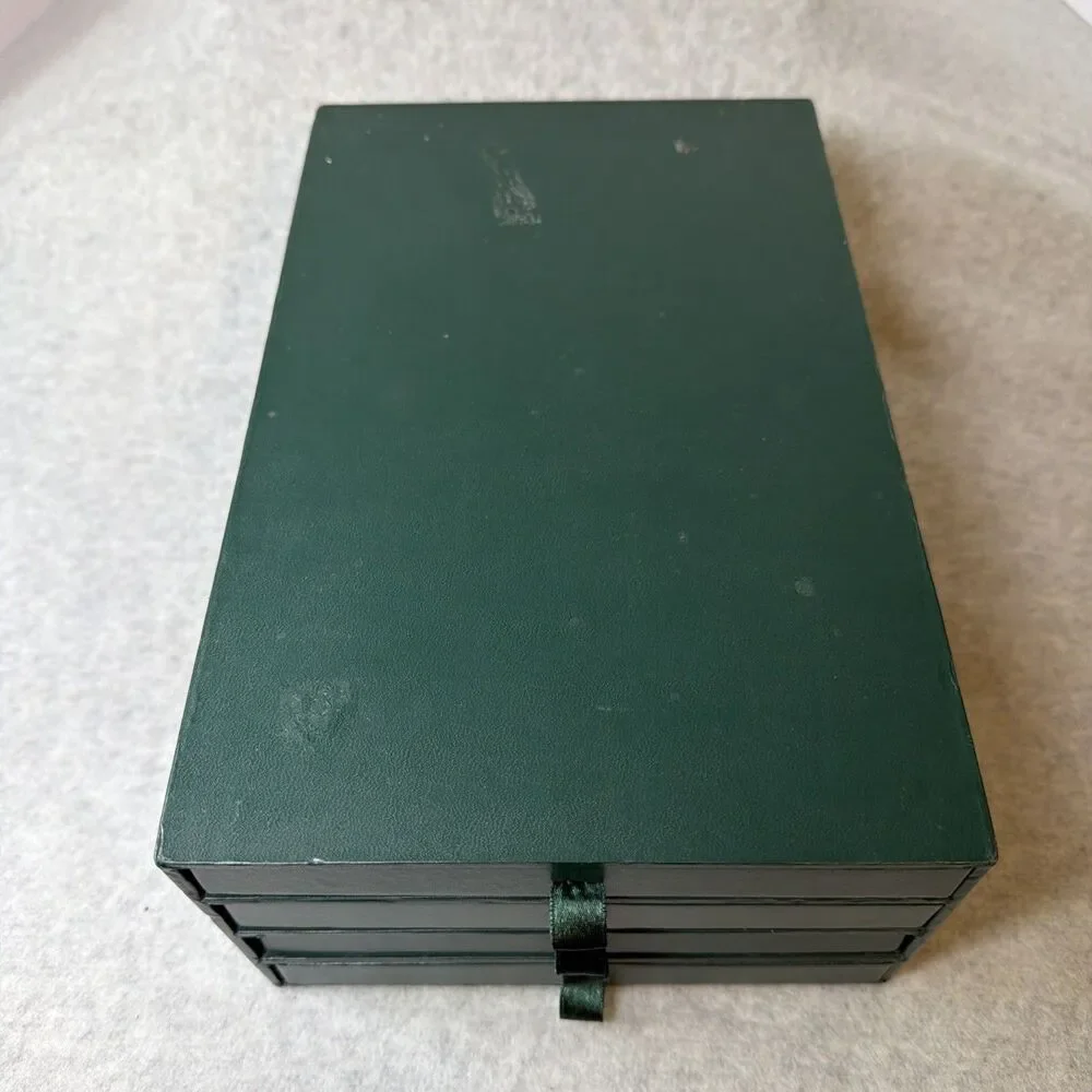 Vintage MEHLE Green 4-Drawer Index Card File Storage Box Archive Organizer Case